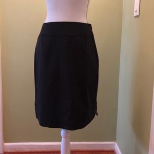 Talbot’s stretch cotton skirt with gingham trim